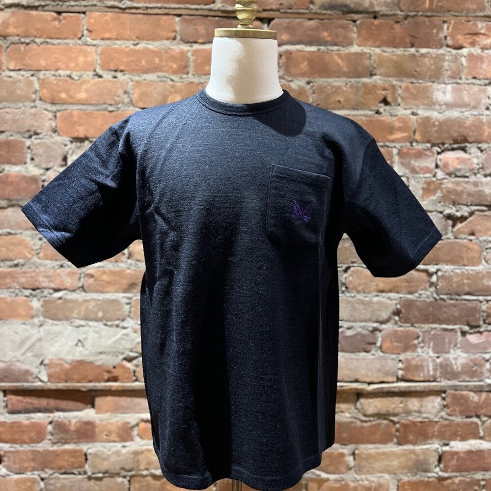 Needles Papillon Embroidered Pocket Tee
